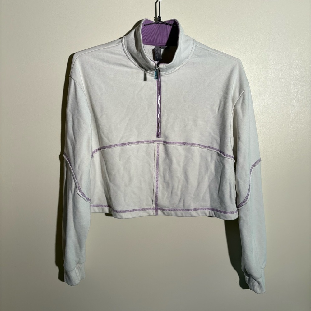Sweaty Betty Revive Cropped Half-Zip Sweatshirt